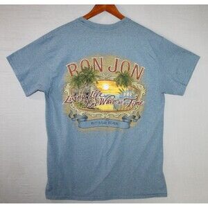Ron Jon Surf Shop T-shirt Grand Turk Men’s Size Medium Blue Casual Summer